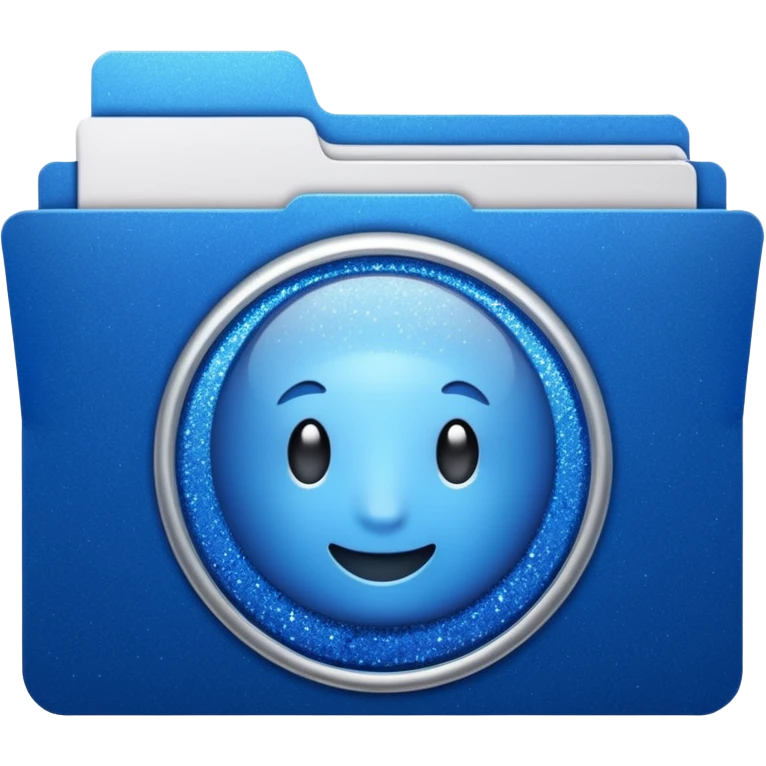 glitter past folder blue cyberpunk emoji