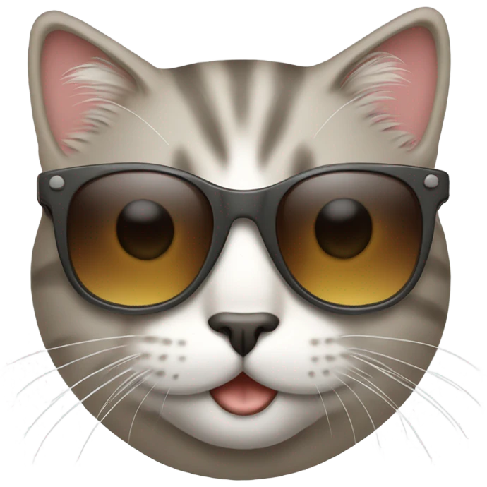 Cat with sunglasses emoji