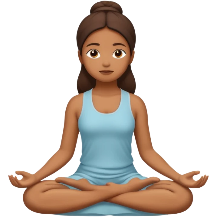 brown girl meditation  emoji