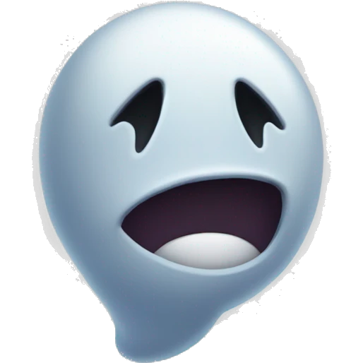 Fantasma con un mundo emoji