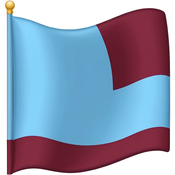  dark burgandy and light blue colour flag emoji