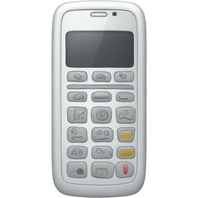 mobile phone aesthetic outilne emoji