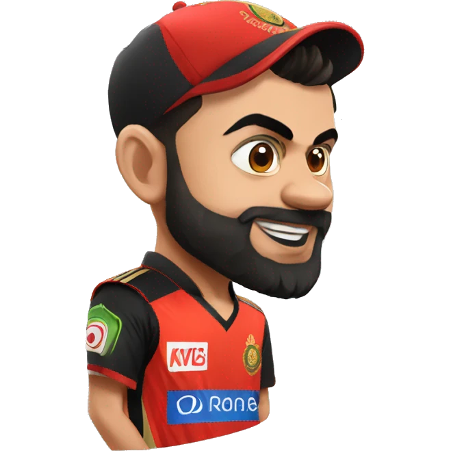 virat kohli in rcb emoji