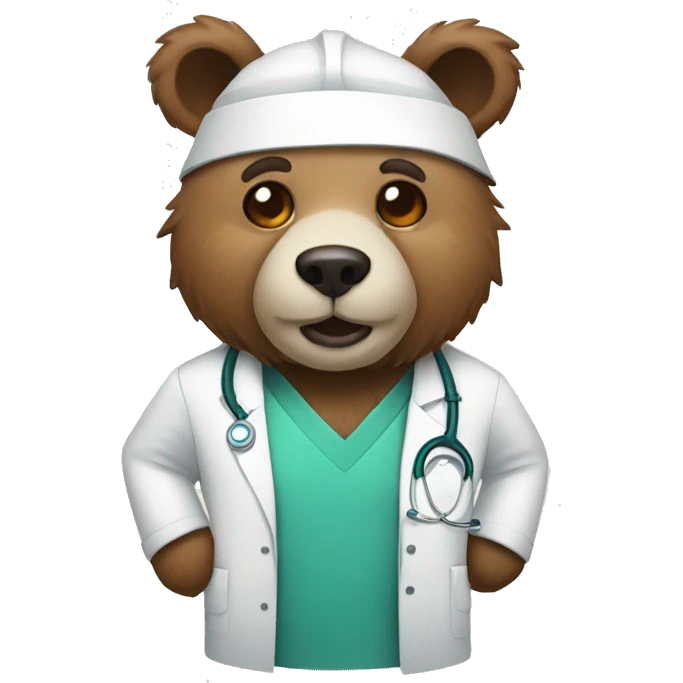 blind BEAR doctor emoji