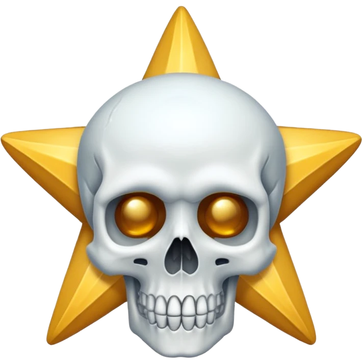 Skull as a star  emoji