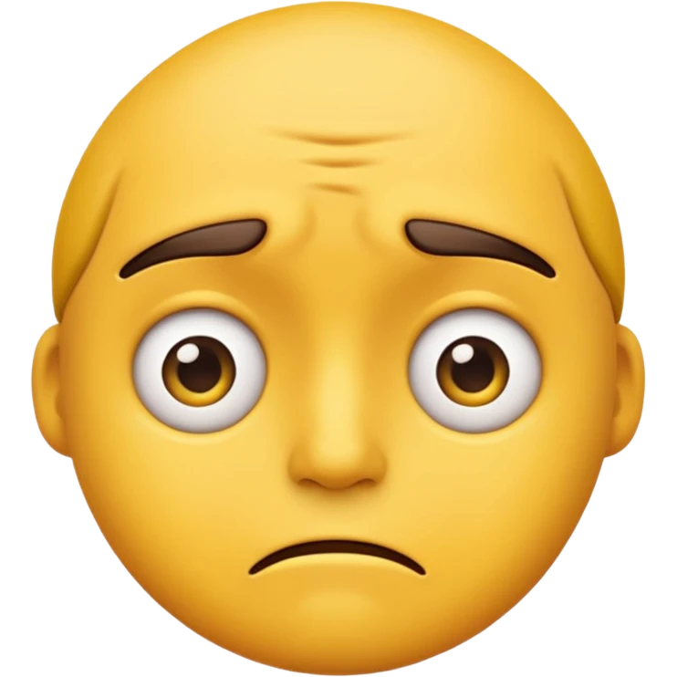 worried emoji face from WhatsApp emoji