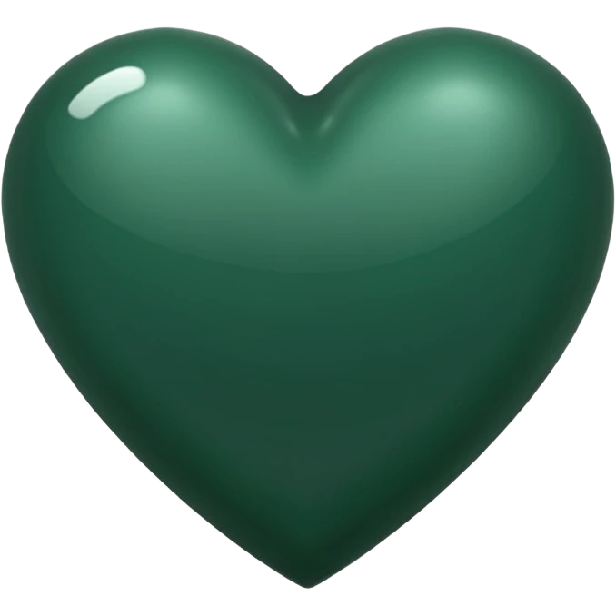 Dark green heart emoji