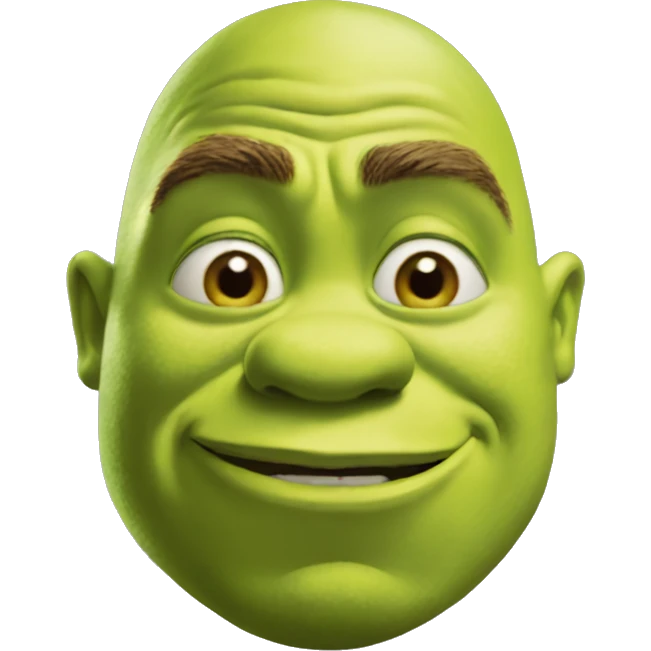 shrek blowing a kiss emoji