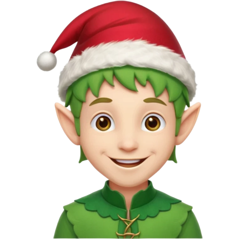 Male christmas elf emoji