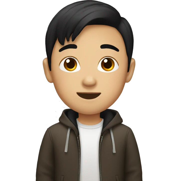 asian boy with black hair emoji