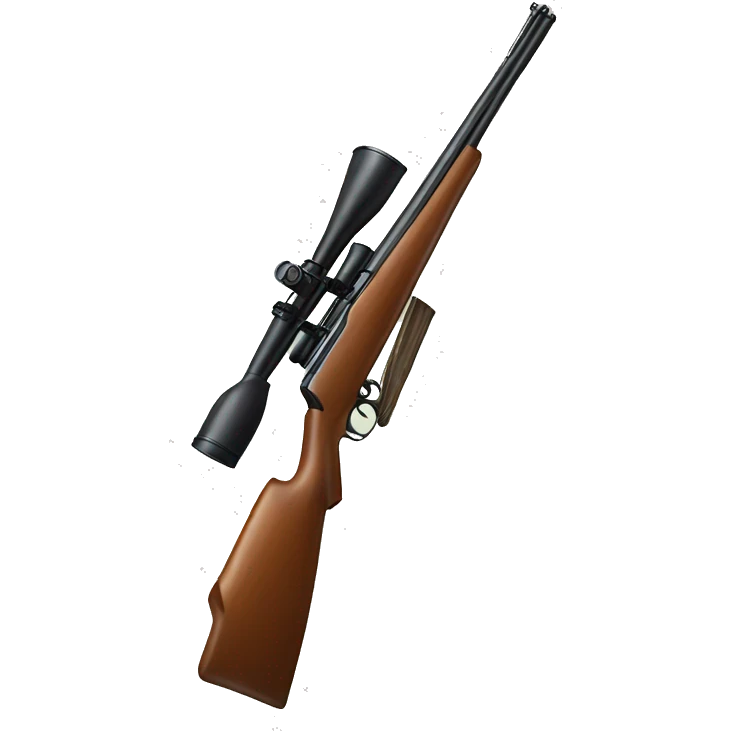hunting rifle with scope emoji