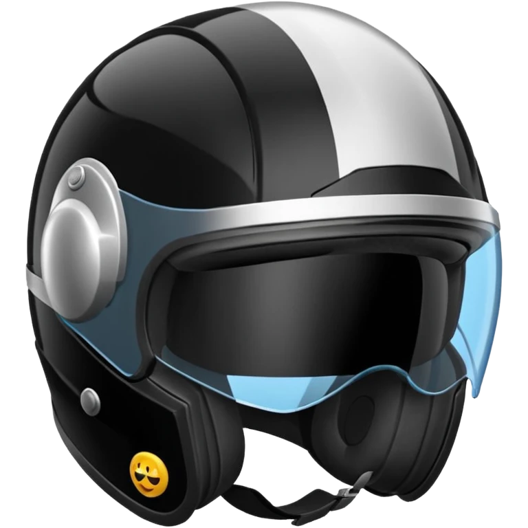 Casco homologado sin las gafas emoji