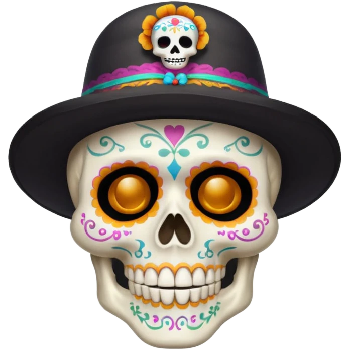 Esqueleto abuelito día de los muertos  emoji