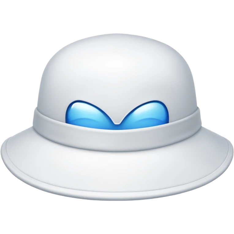 white hat, simple and clear emoji