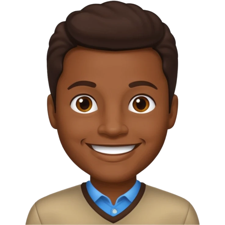Roger Troutman with dark brown hair emoji