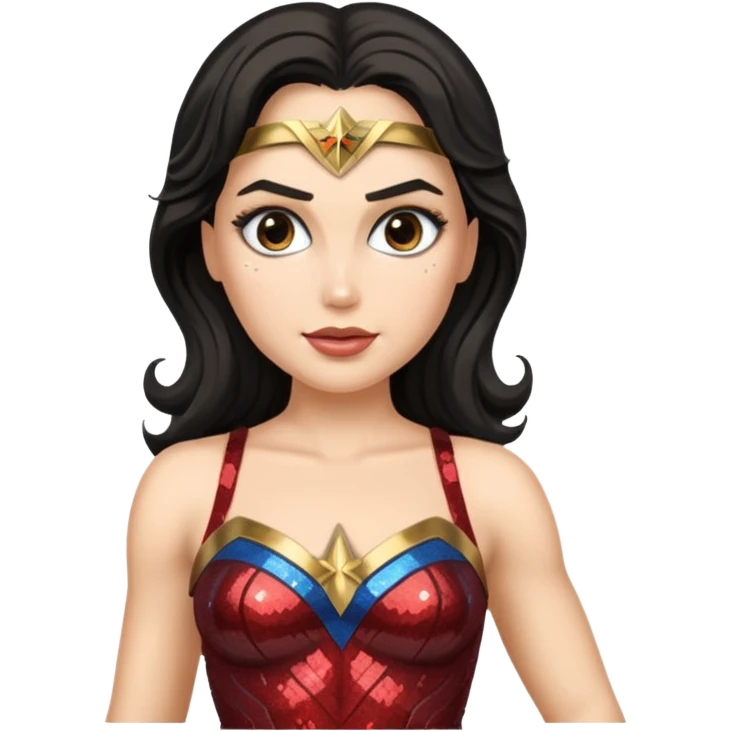 Wonder Woman with Sequin Outfit emoji