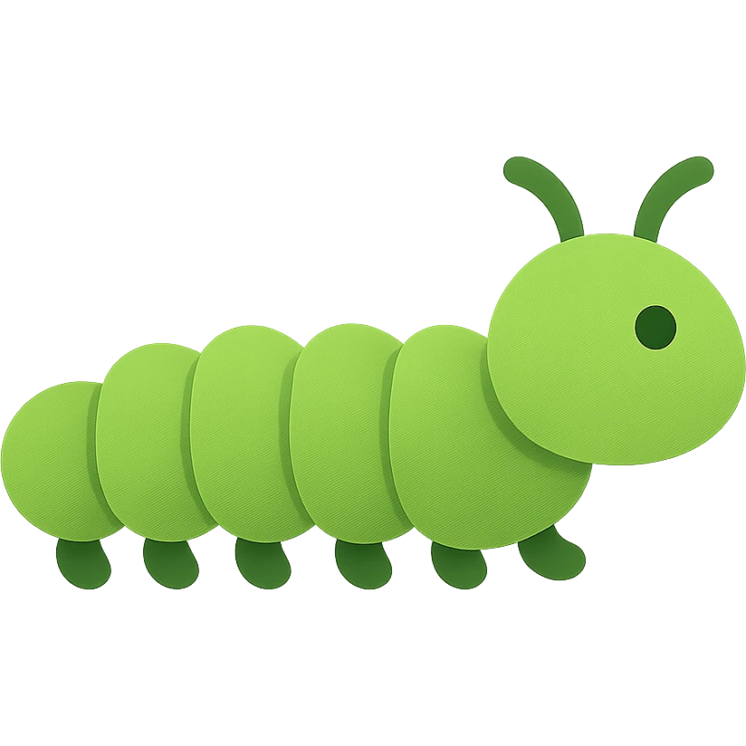 Caterpillar emoji