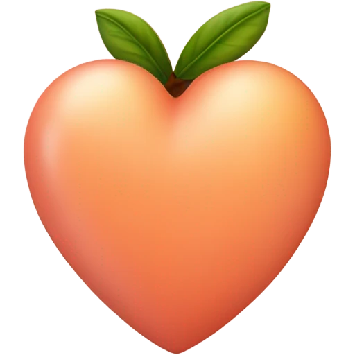 peach heart emoji
