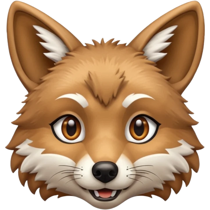 Happy Coyote face emoji