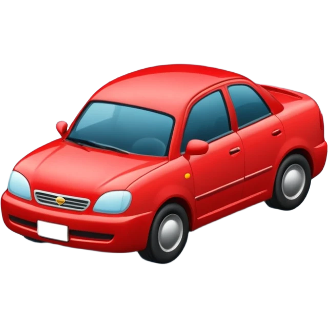 create a realistic emoji showing a logistic car in a trafic situation emoji