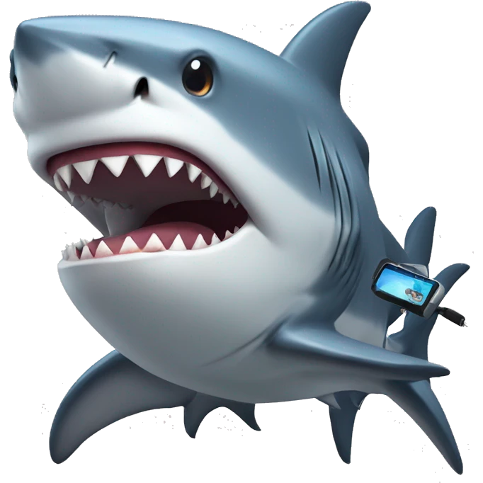 Shark with an pc gamer emoji