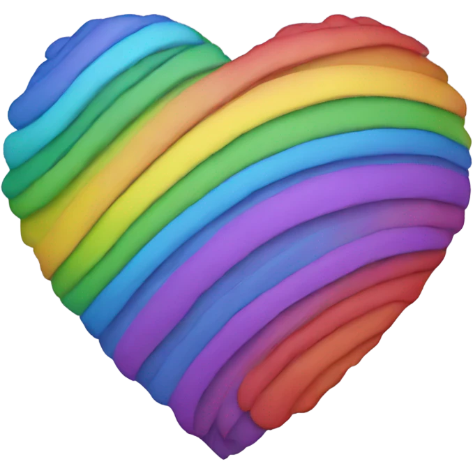 rainbow layered heart emoji