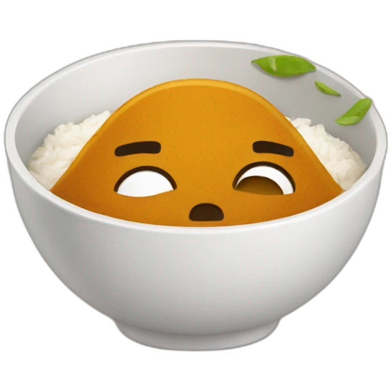 crying curry with rice emoji