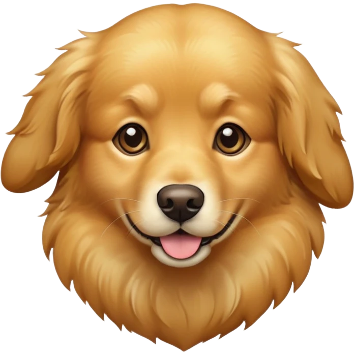 Golden retriever dog emoji