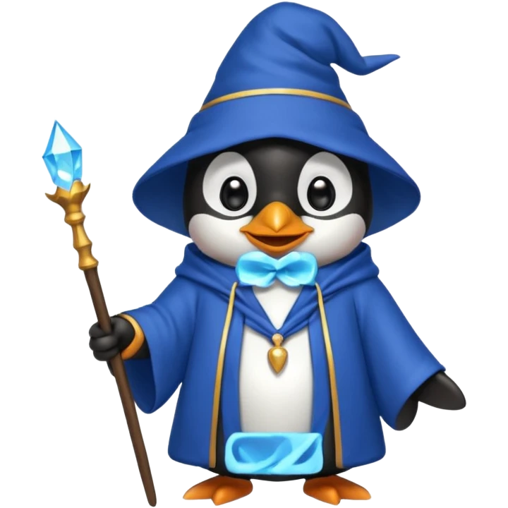 Penguin Wizard emoji