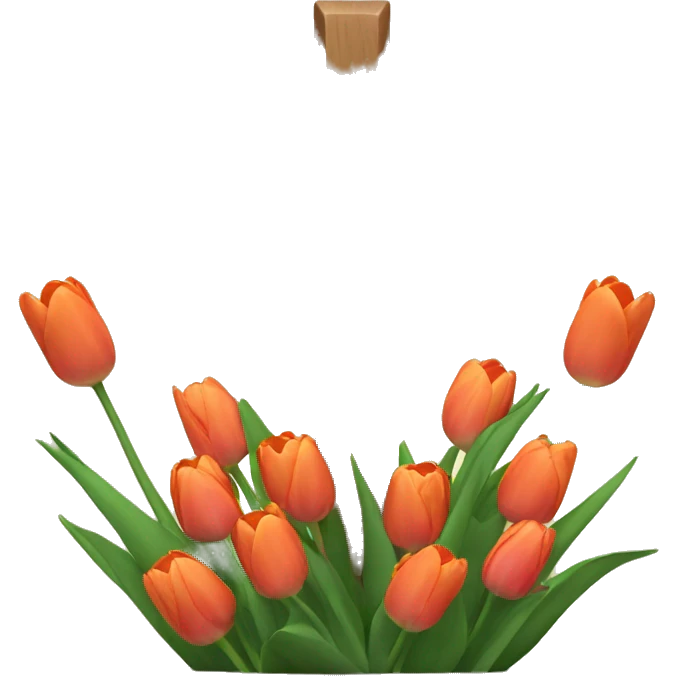 cross with tulips at base  emoji