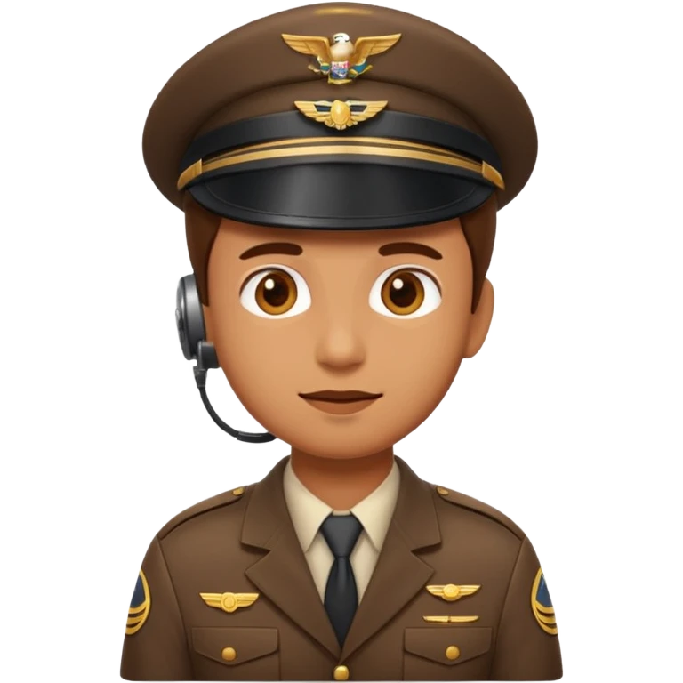 A pilot emoji character carefully inspecting something, as if “looking into it.” emoji