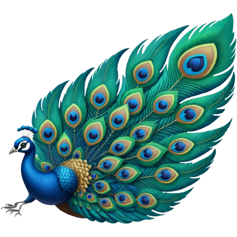 Peacock wing emoji