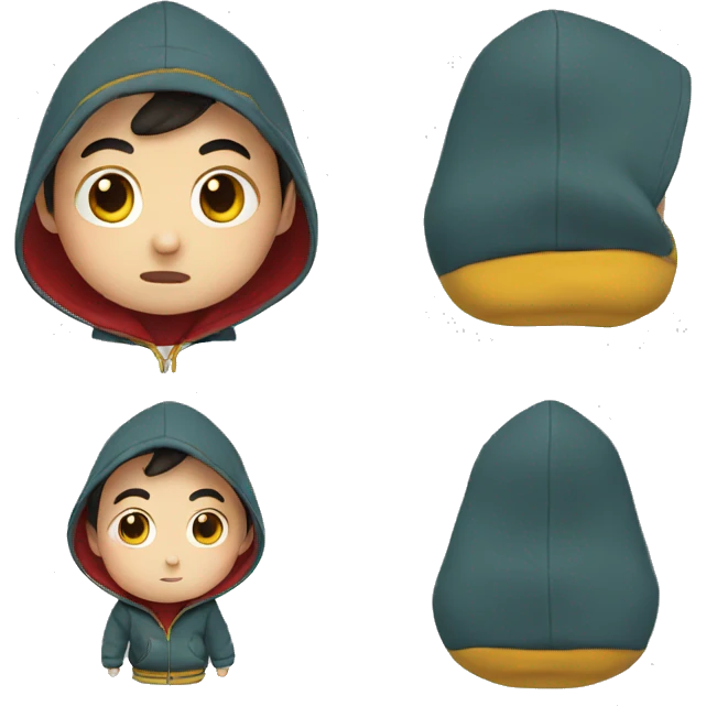 Shinchan in hoodie emoji