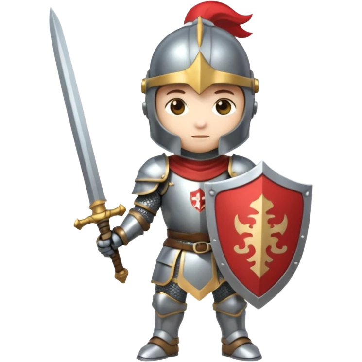 knight, chibi full body emoji