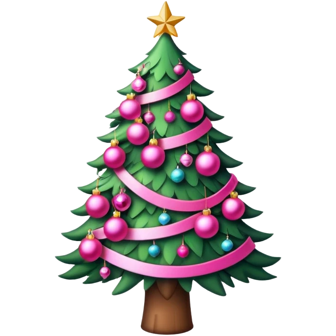 Navidad rosa emoji