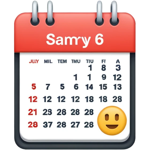 calendar emoji with $61 over the calendar emoji