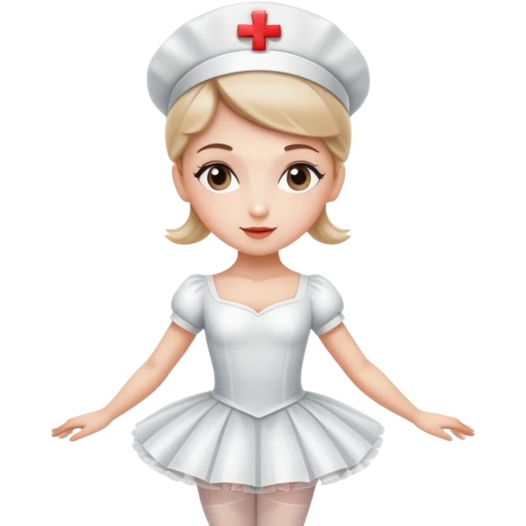 Can you make a White girl nurse who is a ballerina  emoji