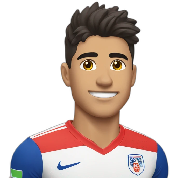 Cristian Rojas con la camiseta de la seleccion chilena emoji