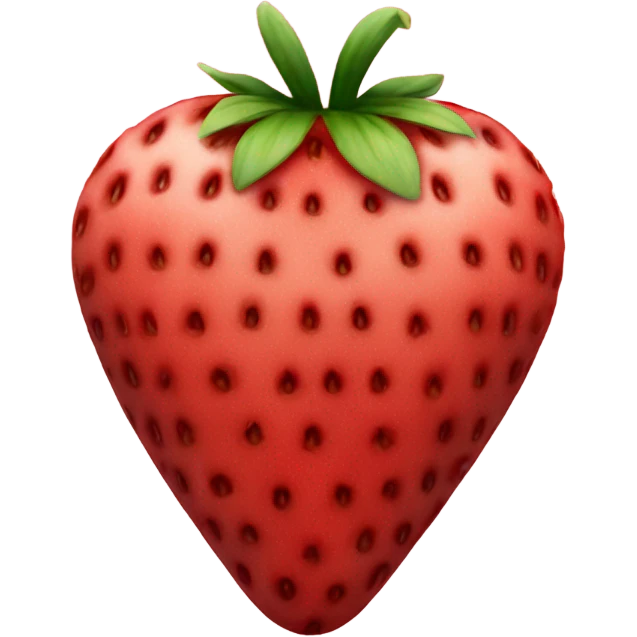 Strawberry shaped like a heart  emoji