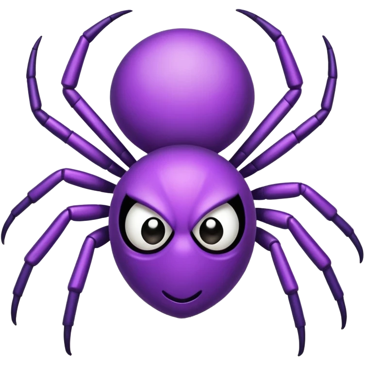cute 2D simple purple spider emoji
