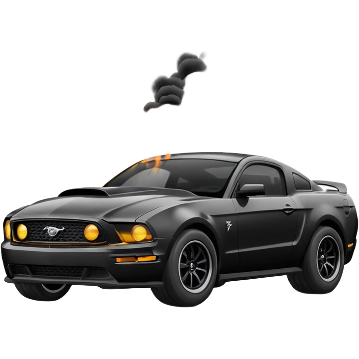 s550 (2015+) emoji of a ford mustang doing a burnout emoji