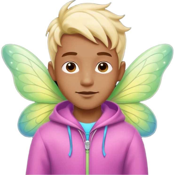 cartoon man character fairy emoji