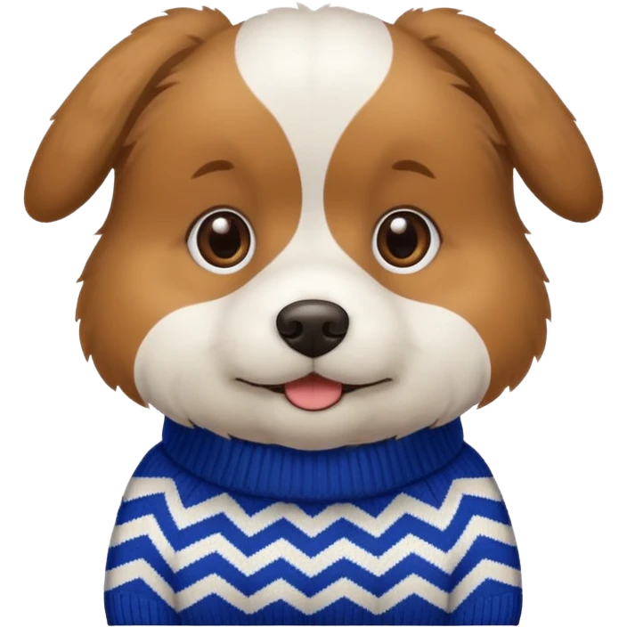 Dog with switer emoji