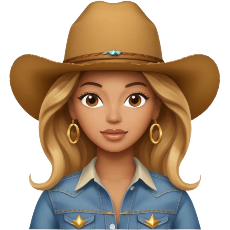 beyoncé in “cowboy carter” era emoji