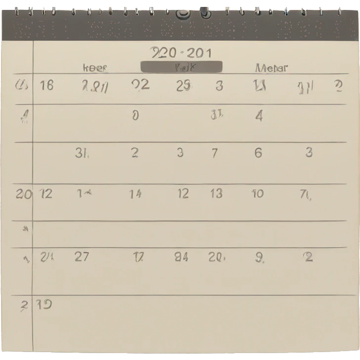 Sunday calendar  emoji