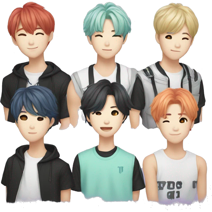 Bts kpop group emoji