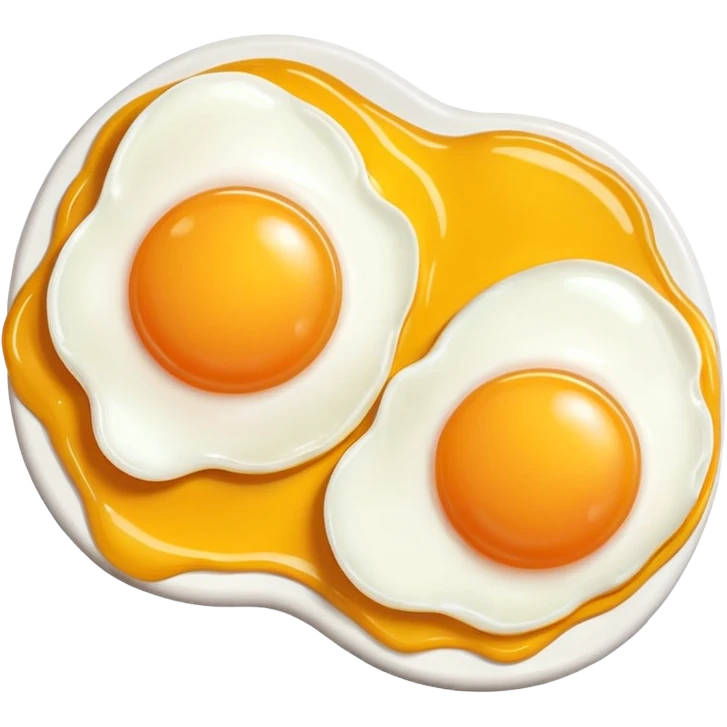 two fried eggs emoji