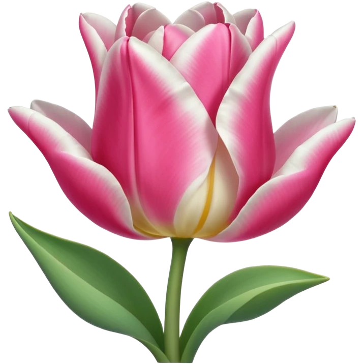 Oveja con un tulipán de color rosa emoji