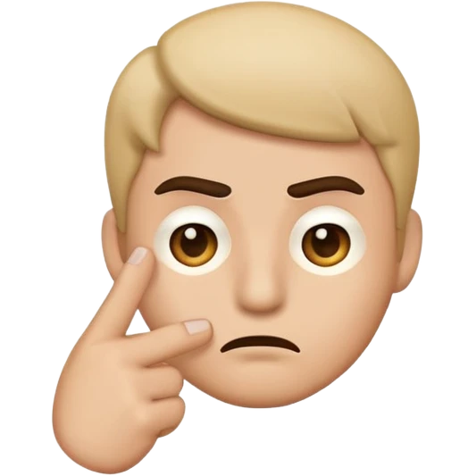 Emoji qui regarde mal avec un sourcil en l’air et l’index au coins de sa bouche et sa bouche dois être comme ça 🫦 emoji
