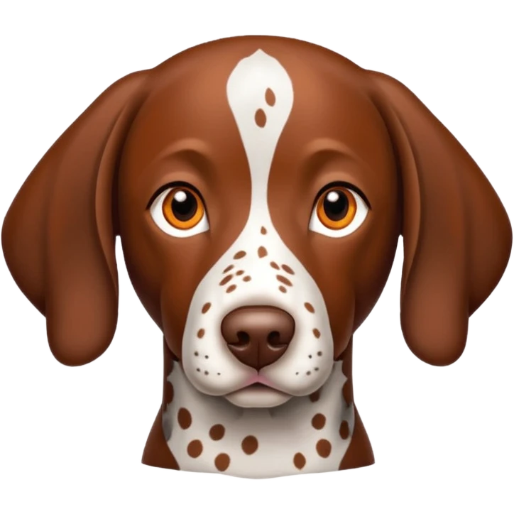 orange spotted german short haired pointer emoji